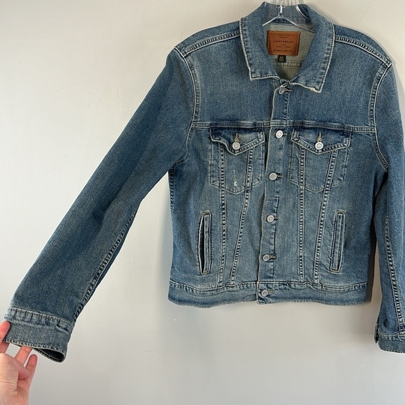 Lucky Brand The Tomboy Trucker Jacket Size L - Picture 5 of 16